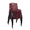 Regency Regency M Lightweight Stackable Sturdy Breakroom Chair (8 pack)- Burgundy 4700BY8PK - alternate 1